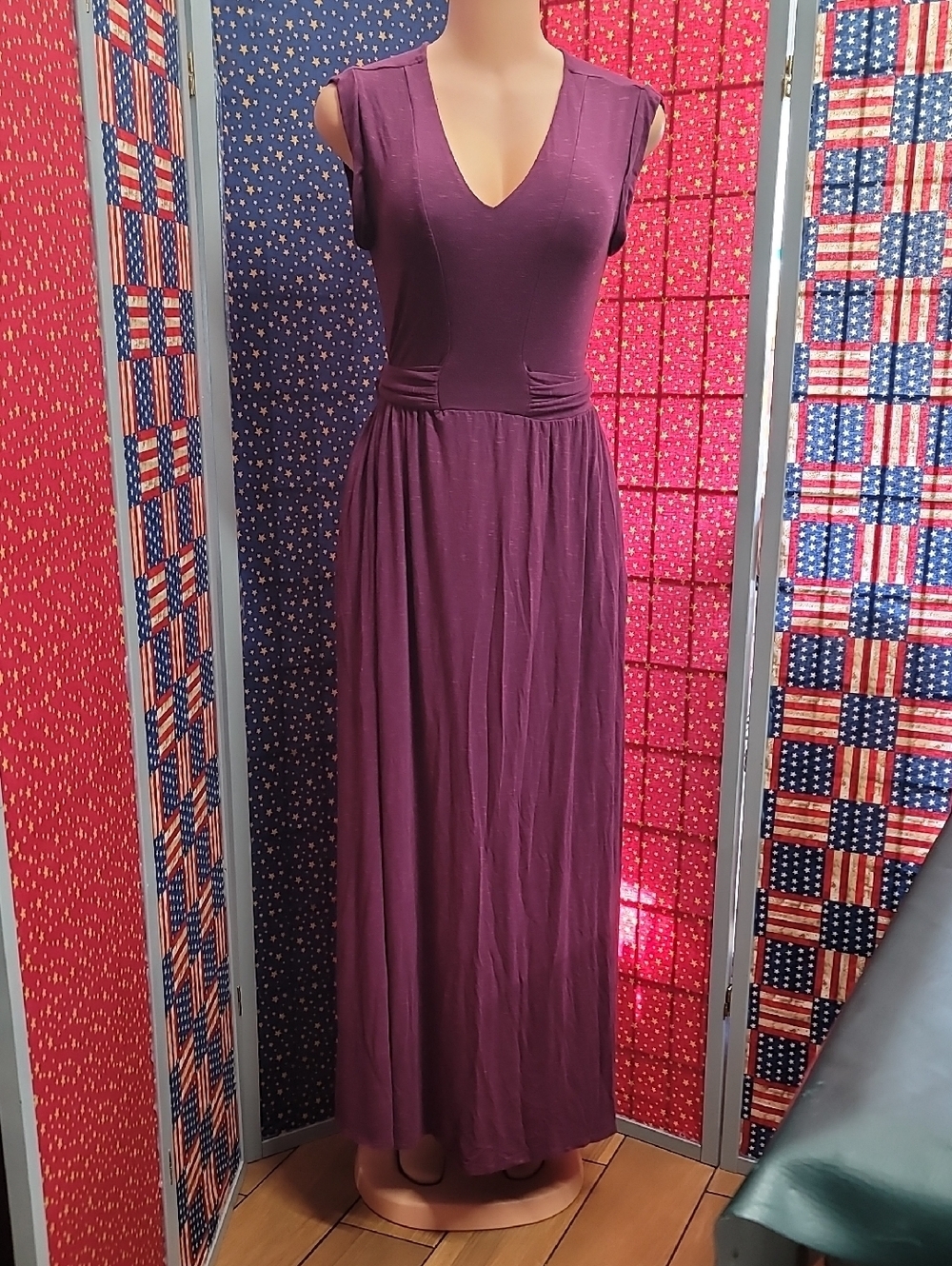 Matilda Jane Plum V-Neck Maxi Dress